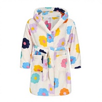 Peignoir à capuche pour enfants importé, pyjama doux en flanelle pour filles, vêtements de nuit, robe de spa pour garçons
