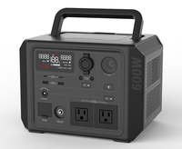 Centrale Électrique Portable 600W au Lithium Fer Phosphate pour Recharge Rapide en Extérieur, Batterie de Secours pour Camping, VR et Hors Réseau