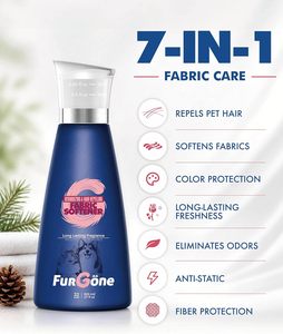 Ammorbidente Liquido FurGone al Cedro Fresco per Proprietari di Animali Domestici - Elimina Odori, Compatibile con Lavatrice <span class=keywords><strong>HE</strong></span>, 32 Lavaggi, 27 <span class=keywords><strong>Fl</strong></span> oz (800ml) - Product Image 2