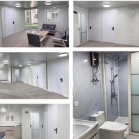 Villa préfabriquée moderne de 20 pieds, modèle extensible, respirante, en acier, pliable, avec 2 chambres, pour usage commercial, garantie 5 ans et plus