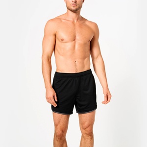 Pantalones Cortos Deportivos Personalizados con Logotipo, Estilo Urbano Vintage, Casuales para Hombre, Cintura con Cordón Ajustable, Bolsillos Laterales, Color Sólido, 5 Pulgadas, para Correr y Gimnasio - Product Image 5