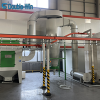Ligne de production de peinture en poudre automatique à double gain, haute précision et économe en énergie, avec contrôle PLC pour substrat en acier