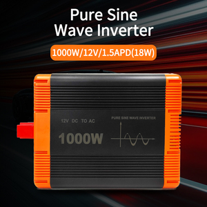 Factory 1000W Pure Sine Wave Power <strong>Inverter</strong> 1000W Peak Power DC 12V <strong>24V</strong> to AC 110V 220V Remote Control Multi-functional Display - Product Image 4
