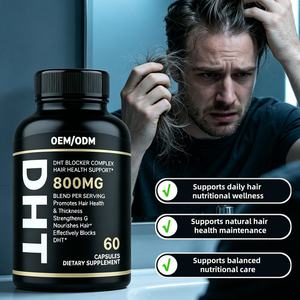 Capsules de suppléments de biotine et de palmier nain OEM/ODM pour la croissance saine des cheveux, vitamines, bloqueur de DHT, suppléments à base de plantes, végétaliens, pour des cheveux forts - Product Image 2