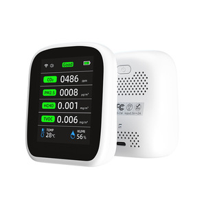 PV28 Air Quality Monitor CO2 PM2.5 HCHO TVOC Temp Humidity LCD Display Indoor Use - Product Image 1