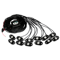RGBW Led Rock Light para coche camión con APP Control remoto 4 /6/8/12 Pods Light 9W por pod Light Kit impermeable IP68