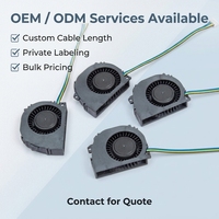 Ventilador de CC de 50 mm y 12 V, 4 Pines, PWM, Alta Presión Estática, Ventilador de Refrigeración para Caja de Ordenador - OEM/ODM Disponible
