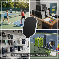 Raquette de pickleball personnalisée Gen 5 16 mm de haute qualité avec noyau en mousse pressée à chaud et anneau EVA Loco pour le divertissement