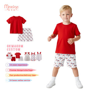 Set di Pantaloncini Bloomer con Stampa Bandiera 4 Luglio per Bambine, Abbigliamento Estivo Personalizzato con Fiocco - Product Image 2