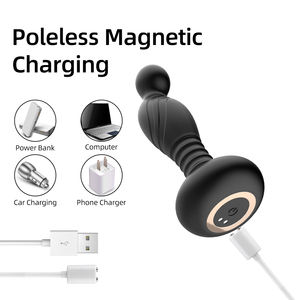 Tapón Anal Inflable <span class=keywords><strong>Superman</strong></span> para Estimulación Anal Masculina, Masaje con Vibración, Resistente al Agua, 125g, 5*2.5*14cm - Product Image 6