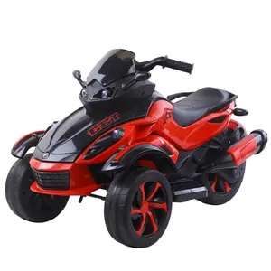 Sepeda motor listrik anak-anak, tiga roda Spiderman, ukuran besar, kursi ganda, sepeda motor, mobil baterai kaki 9kg uniseks