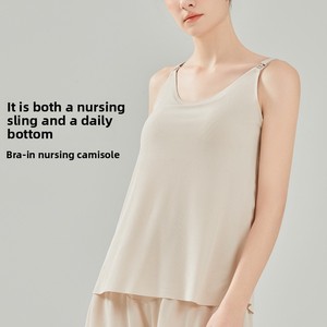 Reggiseni Premaman Comodi Senza Ferretto, <span class=keywords><strong>Taglia</strong></span> Grande, Primavera Estate, Tinta Unita, Lavorati a Maglia, Coppe 3/4, Sottili, con Bottoni Frontali, per <span class=keywords><strong>Allattamento</strong></span> - Product Image 2