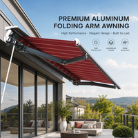 Auvent rétractable de luxe en aluminium sur mesure pour patio et jardin, grande taille, fabriqué en usine OEM