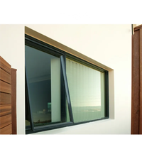Ventanas fijas superiores de alto rendimiento Toldo inferior Ventana colgada Rotura térmica Perfil de aluminio Ventanas abatibles estándar del norte de EE. UU.