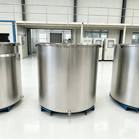 Cylindre de transfert de chaleur à isolation thermique pour huile, avec contrôle de température, en acier inoxydable, pour dispersion.