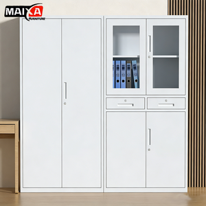 <span class=keywords><strong>Armario</strong></span> <span class=keywords><strong>de</strong></span> Almacenamiento Alto <span class=keywords><strong>de</strong></span> Acero Usado - Puerta Doble con Cerradura, Ajustable, Esencial para Oficina en Casa Moderna - Product Image 1