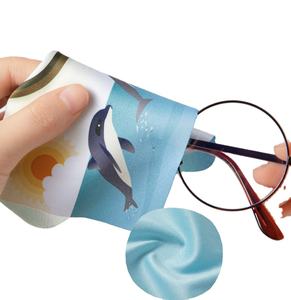 Personnalisation personnalisée <span class=keywords><strong>de</strong></span> haute qualité lunettes chiffon <span class=keywords><strong>de</strong></span> nettoyage Logo impression doux réutilisable ordinateur caméra chiffon d'essuyage pour lentille - Product Image 2