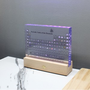 Tabla periódica de los elementos, exhibición de acrílico con muestras integradas, decoración educativa para escritorio, para química escolar - Product Image 2