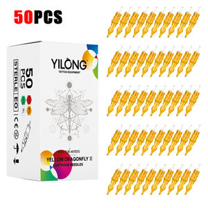 Professionnel 50pcs Jetable Mixte Maquillage <span class=keywords><strong>Tatouage</strong></span> Stylo Machine Cartouche Aiguilles En Acier Inoxydable Tailles 1RL <span class=keywords><strong>7RL</strong></span> pour Sourcil - Product Image 1