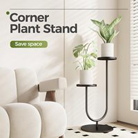Support de plantes d'angle moderne en métal Oniya, porte-pot de fleurs haut pour intérieur, présentoir à plantes à plusieurs niveaux, décoration de la maison
