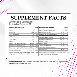 Complément de collagène haute puissance en poudre pour la beauté, produits nutritionnels, poudre de collagène hydrolysée, soutient la santé musculaire et l'éclat de la peau - Product Image 2