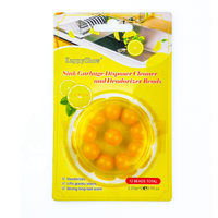 12 Perles d'Huile Parfumées au Citron pour Usage Domestique, Désodorisant Puissant et Éliminateur d'Odeurs pour Évier de Cuisine