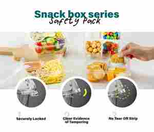 Saladier en plastique transparent recyclable avec couvercles sécurisés Emballage frais pour nouilles alimentaires Boîtes en plastique à usage industriel - Product Image 5