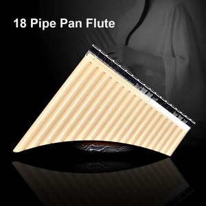 18 Pipe <span class=keywords><strong>Pan</strong></span> Flûte <span class=keywords><strong>Pan</strong></span> Pipes C Key <span class=keywords><strong>Pan</strong></span> Pipes avec embout buccal pour étudiants débutants - Product Image 4