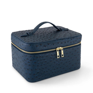 Ostrich <b>Vanity</b> Case Carrying Cosmetic Personalized Beauty Storage <b>Bag</b> SM-003 Mini Cosmetic <b>Bag</b> SM-003 - Product Image 3