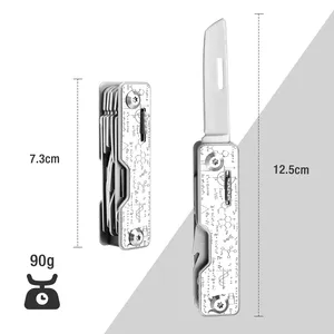 9 in 1 çelik cep Mini katlanır bıçak kamp çok amaçlı bıçak - Product Image 5