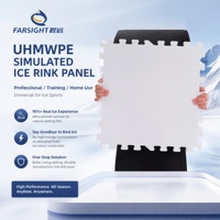Panneaux de glace synthétique UHMWPE, planches de patinoire artificielle, joint en queue d'aronde usiné CNC