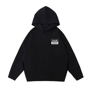 Sweat à capuche personnalisé avec broderie et impression en relief pour hommes, en tissu French Terry, coupe ample, sweats à capuche et sweat-shirts pour hommes - Product Image 6