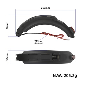 Garde-boue arrière avec feu arrière pour trottinettes S1 S2 S3, pièces de trottinette, accessoires de feu arrière de garde-boue de trottinette - Product Image 2