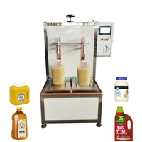 Machine de capsulage remplissante de pâte épaisse de seau de chaîne de tambour semi-automatique de mayonnaise 5kg 5L