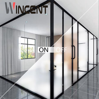 Film intelligent PDLC WINCENT, film de confidentialité électrique commutable pour cloisons de verre de bureau et fenêtres de bâtiment