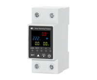 Medidor de Energía Digital Inteligente Monofásico de 220V CA con Pantalla Analógica y Digital, Riel DIN, Tuya WLAN, Interruptor Automático