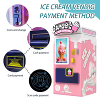 Distributeur automatique de crème glacée molle IPLAY SMART avec écran tactile de 32 pouces, options de paiement multiples, gestion basée sur le cloud