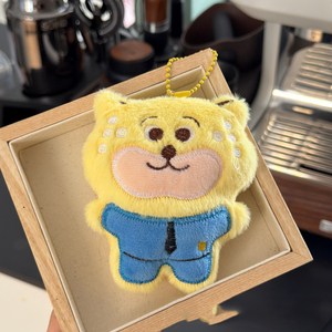 Llavero de Peluche de Zorro, Conejo, Leopardo y Perezoso, Bonito Colgante de Juguete de Peluche, Pequeño Regalo - Product Image 4