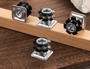 น็อตเกลียว M6 แบบ 2 ชั้น สำหรับยึดท่อเหลี่ยม ขนาด 25 x 25 OD พร้อมหัว - Product Image 6