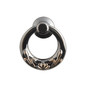 Tirador de Anillo Estilo Chino de Aleación de Zinc para Cajones y Puertas, Diseño Esmerilado Duradero - Product Image 1