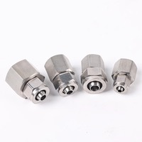 Connecteur pneumatique rapide Raccords de tuyauterie rapides femelles en acier inoxydable avec tailles G1/8 1/2 OD 4 6 8 10 12 14 16mm