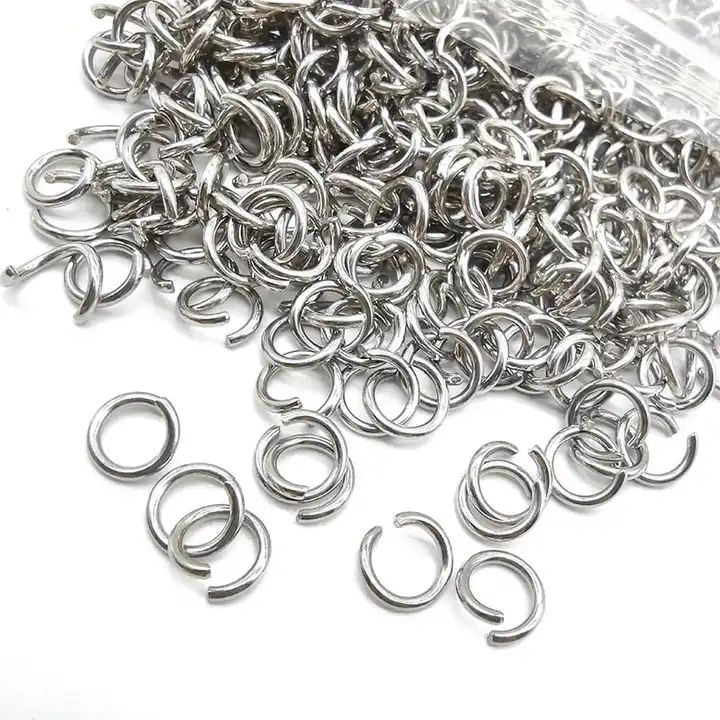 200pcs/lot 4/5/6mm Jump Ring Single Loop Open Jump Rings Split Rings for  Jewelry Making Diy Necklace Bracelet Chain Connector - AliExpress