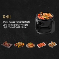 Appareil de cuisine domestique intelligent de dernier style à haute efficacité tout en un Mini cuisinière Combo Portable Barbecue Grill Air Fryer
