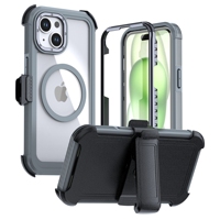Coque de protection intégrale antichoc robuste et résistante pour iPhone 14 Plus avec aimant