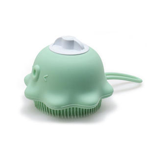 Cepillo de silicona suave <span class=keywords><strong>para</strong></span> el pelo <span class=keywords><strong>para</strong></span> bebé, cepillo de limpieza de cuero cabelludo, <span class=keywords><strong>para</strong></span> ducha - Product Image 4