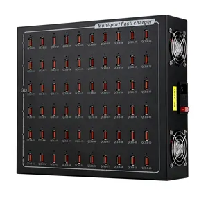 Chất lượng cao 60 cổng 800W QC3.0 sạc nhanh Máy tính để bàn USB sạc Trạm Sạc