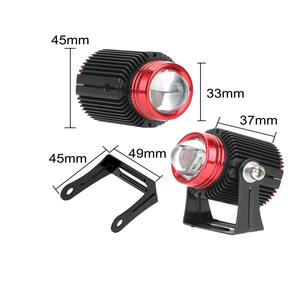 ไฟหน้ามอเตอร์ไซค์ LED ขนาดเล็ก ไฟสปอร์ตไลท์ ไฟขับขี่ โปรเจคเตอร์กันน้ำ 12 โวลต์ ระบบไฟส่องสว่างอัตโนมัติ - Product Image 6