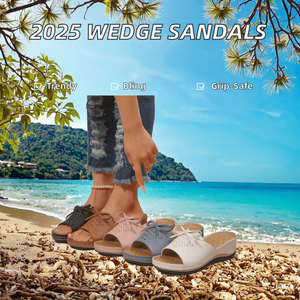 <span class=keywords><strong>Sandalias</strong></span> Eléctricas Retro para Mujer con Bordado en la Parte Delantera, Cómodas, Talla Grande, Antideslizantes, con <span class=keywords><strong>Plataforma</strong></span>, para <span class=keywords><strong>Amazon</strong></span> 2025 - Product Image 2