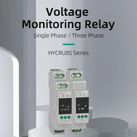 CSQ HYCRU8S relais de surveillance de courant alternatif monophasé/triphasé 10/16A AC1 AC24-240V résistif (50-60Hz)/DC24-240V