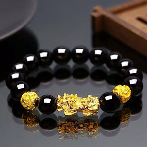Pulsera con colgante <span class=keywords><strong>san</strong></span> <span class=keywords><strong>benito</strong></span> mala para mujer, feng shui, 7 chacras, pixiu, accesorios - Product Image 4